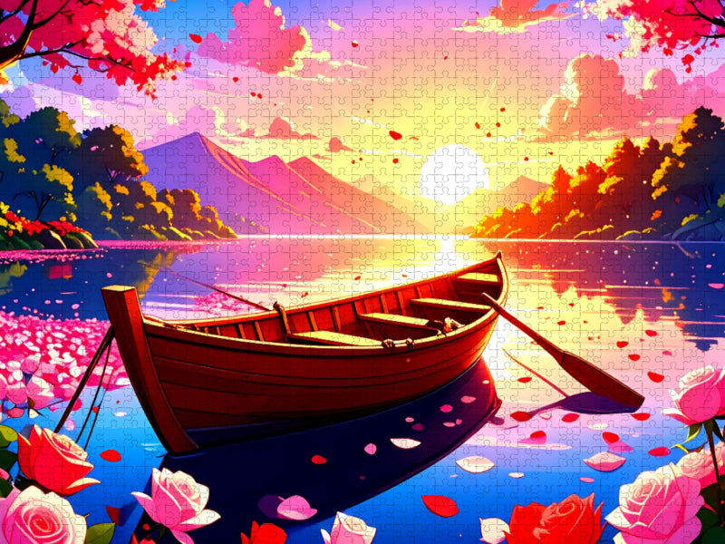 Sanfte Wellen, ruhige Fahrt - CALVENDO Foto-Puzzle'