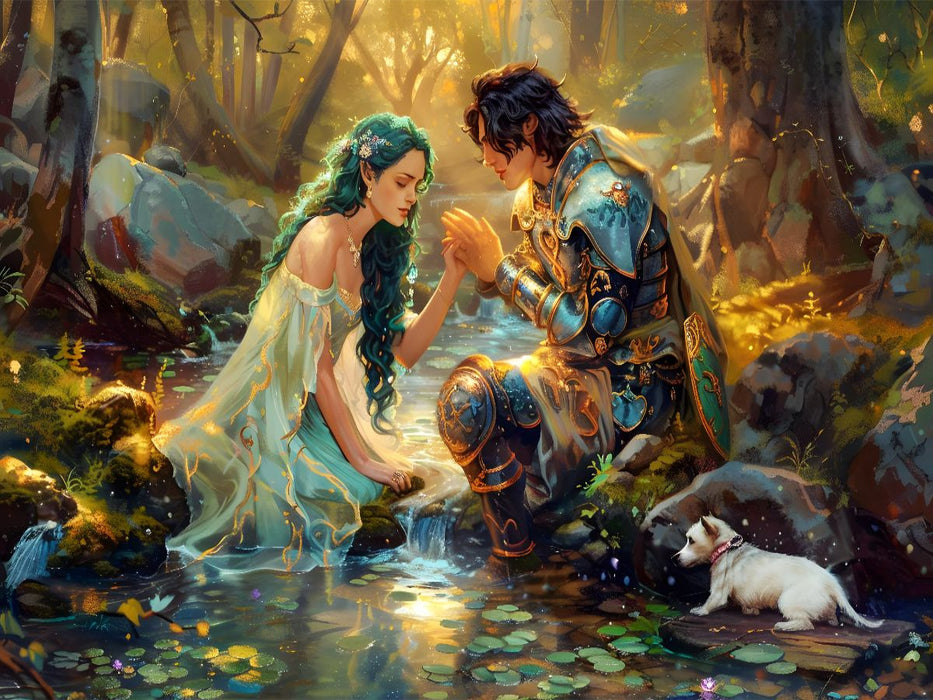 Ein Motiv aus dem Kalender "Bücher, Liebe und ein kleiner Hund" - CALVENDO Foto-Puzzle'