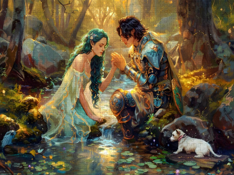 Ein Motiv aus dem Kalender "Bücher, Liebe und ein kleiner Hund" - CALVENDO Foto-Puzzle'