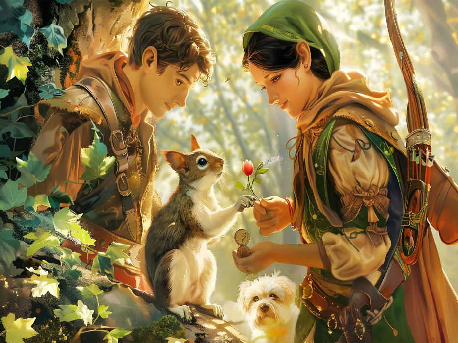 Ein Motiv aus dem Kalender "Bücher, Liebe und ein kleiner Hund" - CALVENDO Foto-Puzzle'