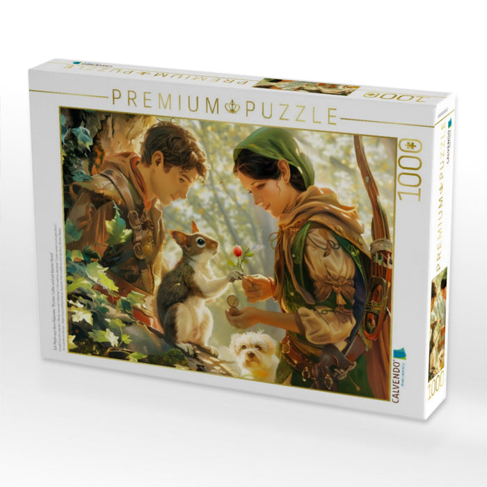 Ein Motiv aus dem Kalender "Bücher, Liebe und ein kleiner Hund" - CALVENDO Foto-Puzzle'