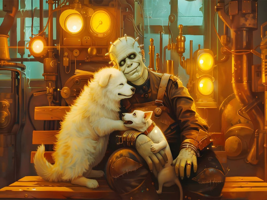 Ein Motiv aus dem Kalender "Bücher, Liebe und ein kleiner Hund" - CALVENDO Foto-Puzzle'