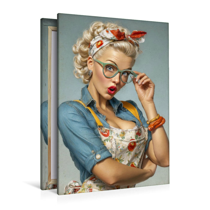 Premium Textil-Leinwand Hallo, ich bin´s