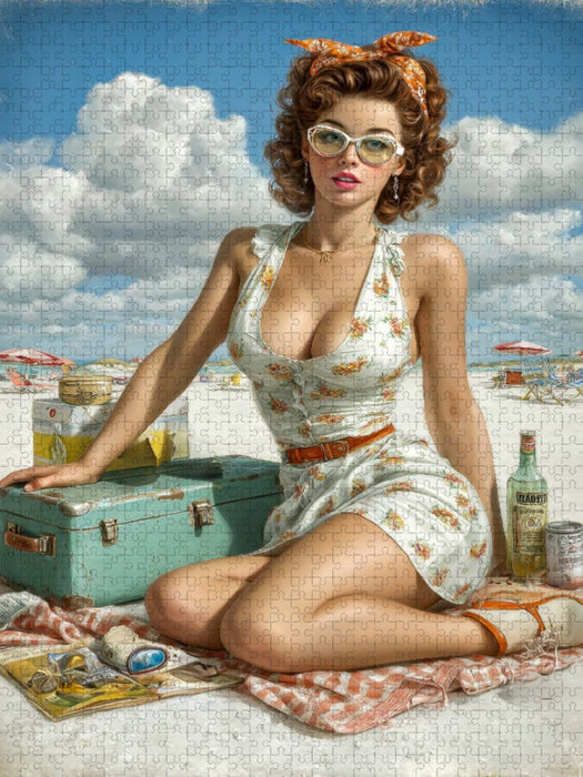 Frau muss sich auch mal was gönnen - CALVENDO Foto-Puzzle'