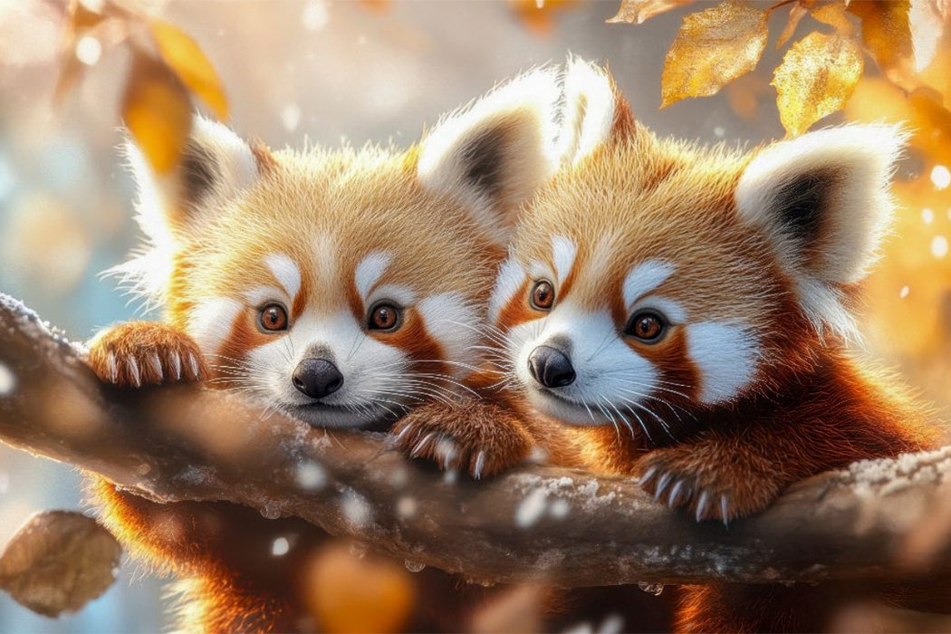 Premium Textil-Leinwand Wo bleibt die Mama