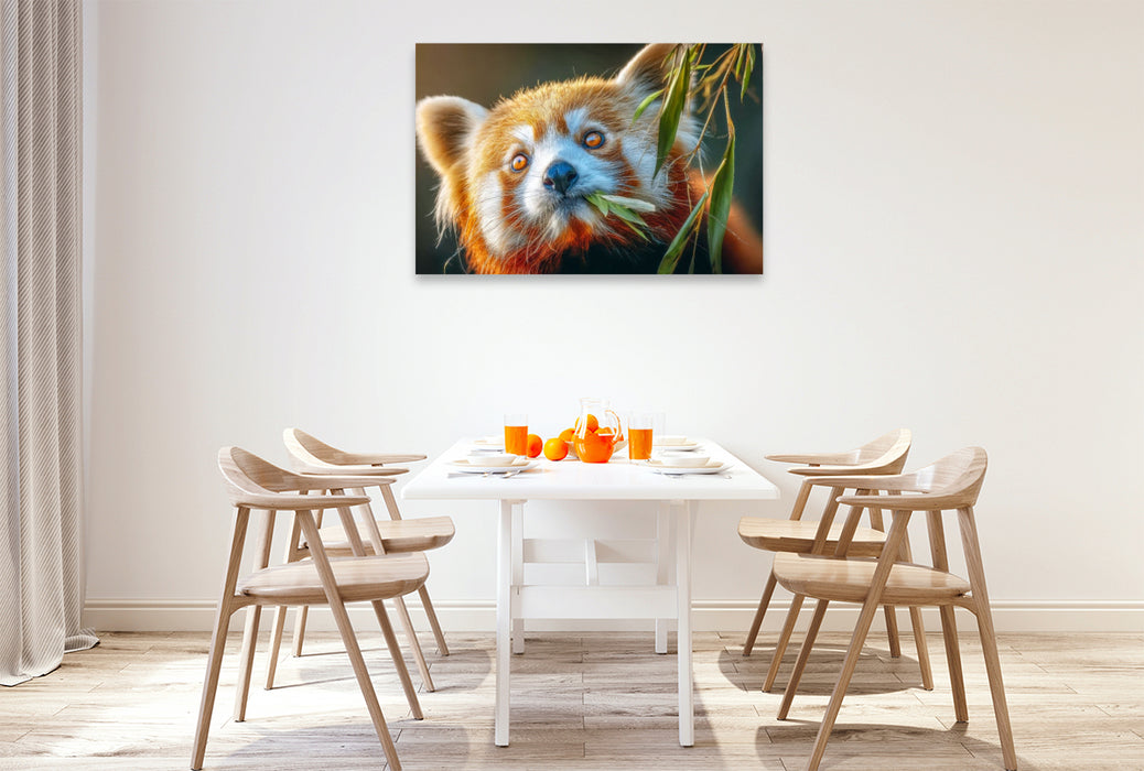 Premium Textil-Leinwand Dies ist die Lieblingsspeise