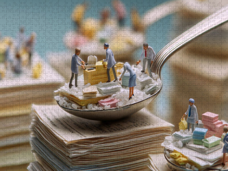 Noch eine Schippe drauflegen - CALVENDO Foto-Puzzle'