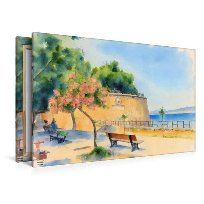 Premium Textil-Leinwand Rythymno