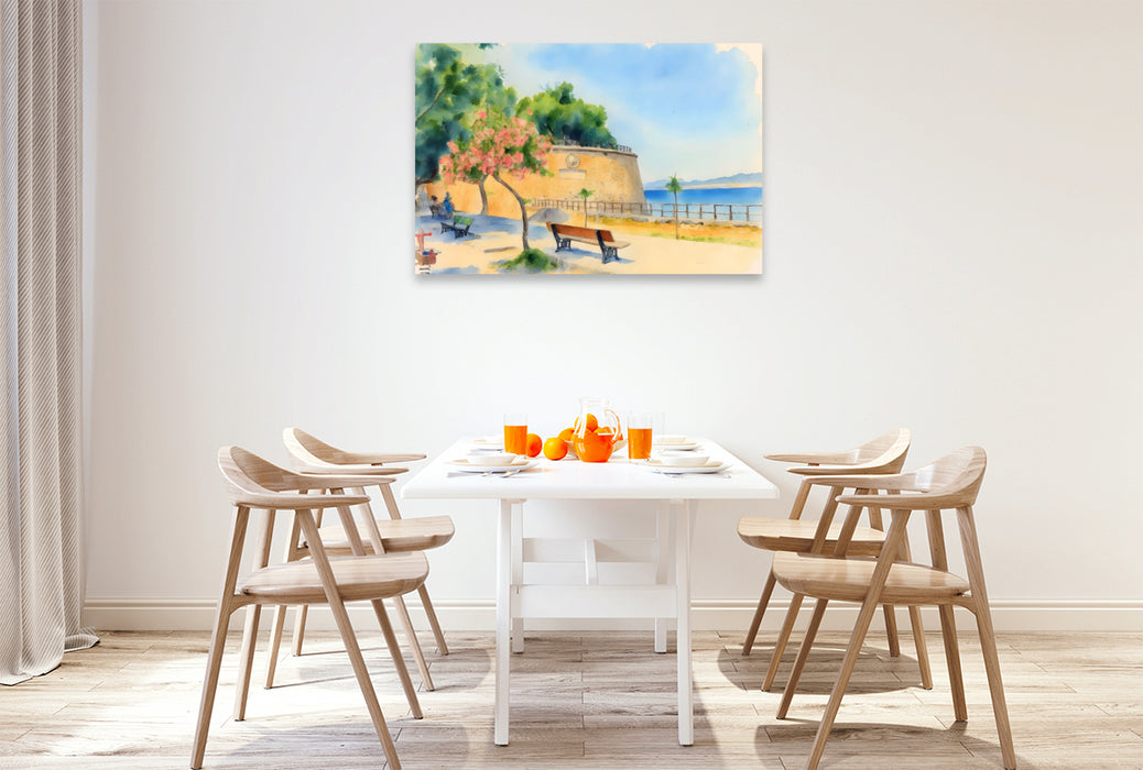 Premium Textil-Leinwand Rythymno