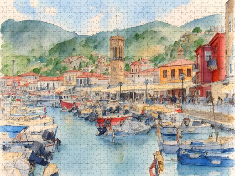 Hydra - Saronische Insel - CALVENDO Foto-Puzzle'