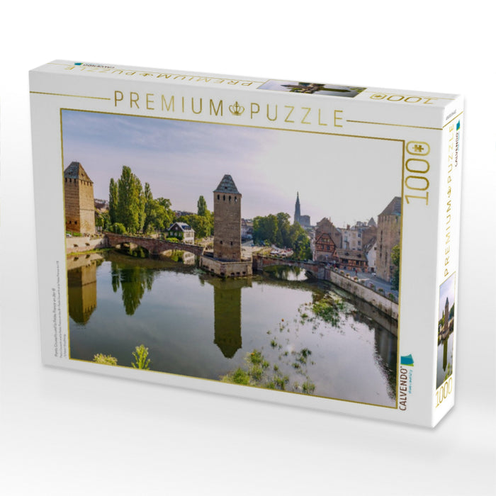 Ponts Couverts und la Petite France an der Ill - CALVENDO Foto-Puzzle'