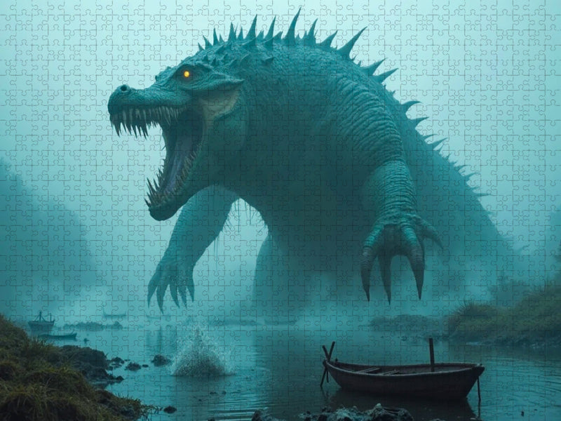 Afanc, das Seeungeheuer von Wales - CALVENDO Foto-Puzzle'