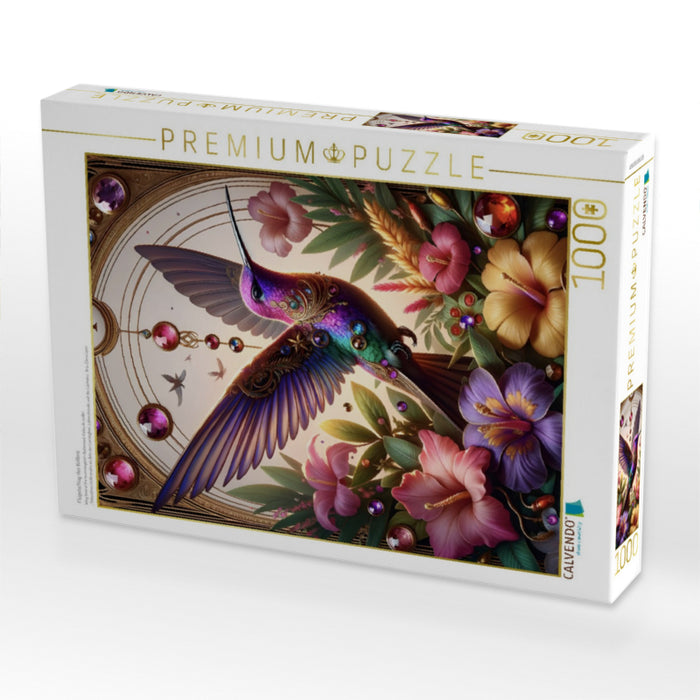 Flügelschlag des Kolibris - CALVENDO Foto-Puzzle'