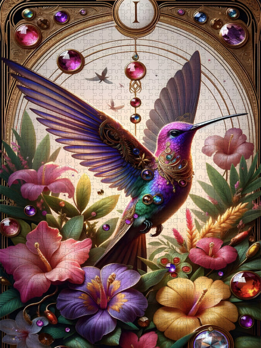 Flügelschlag des Kolibris - CALVENDO Foto-Puzzle'