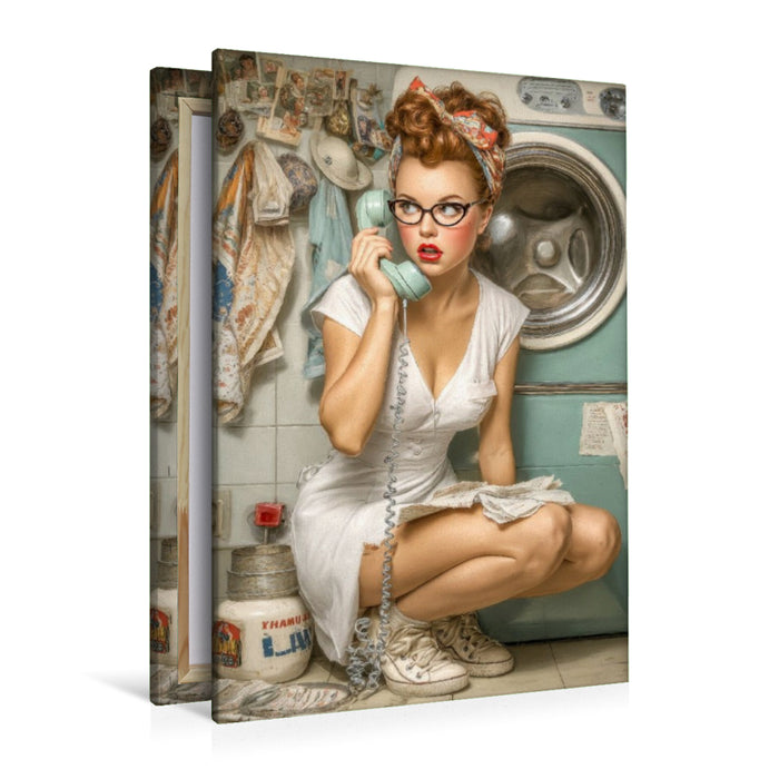 Premium Textil-Leinwand Ich hab´ so einiges zu erzählen