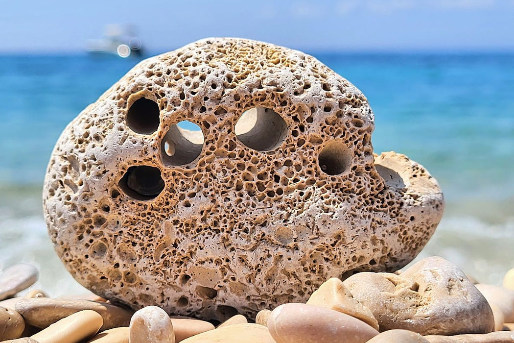 Premium Textil-Leinwand Das Fenster im Fels