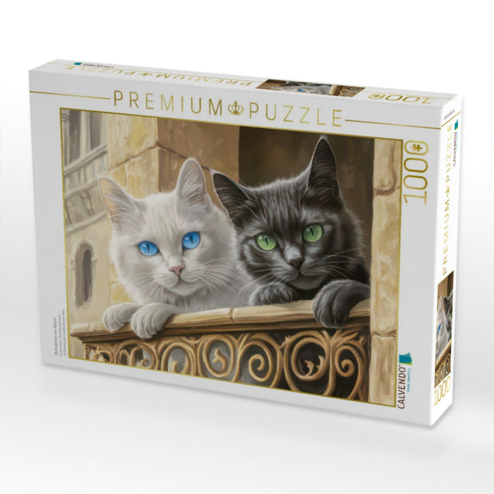 Illustrationen von Katzen - CALVENDO Foto-Puzzle'