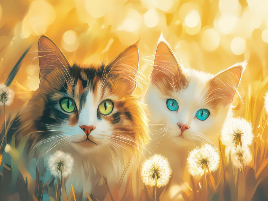 Katzen Illustrationen - CALVENDO Foto-Puzzle'
