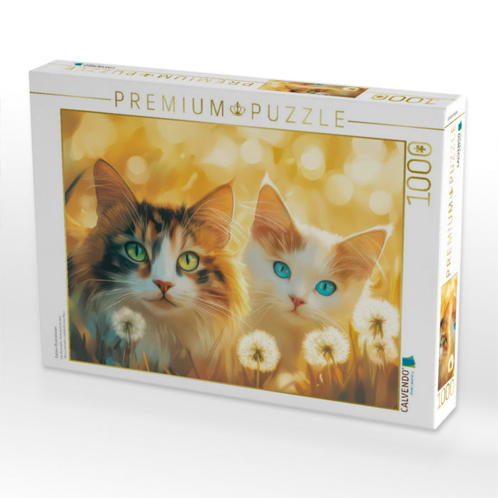 Katzen Illustrationen - CALVENDO Foto-Puzzle'