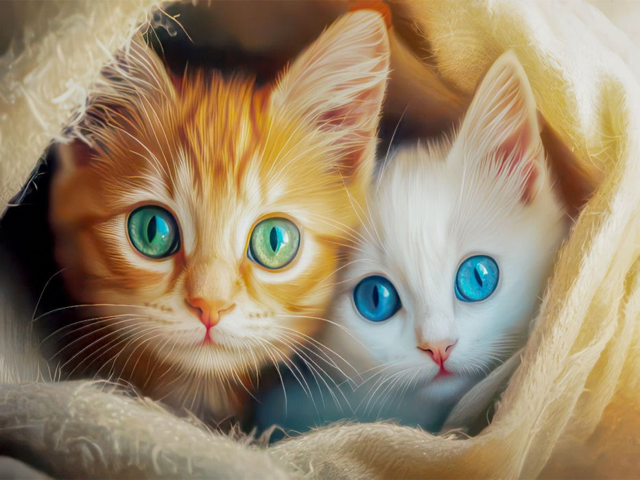 Katzen Illustrationen - CALVENDO Foto-Puzzle'