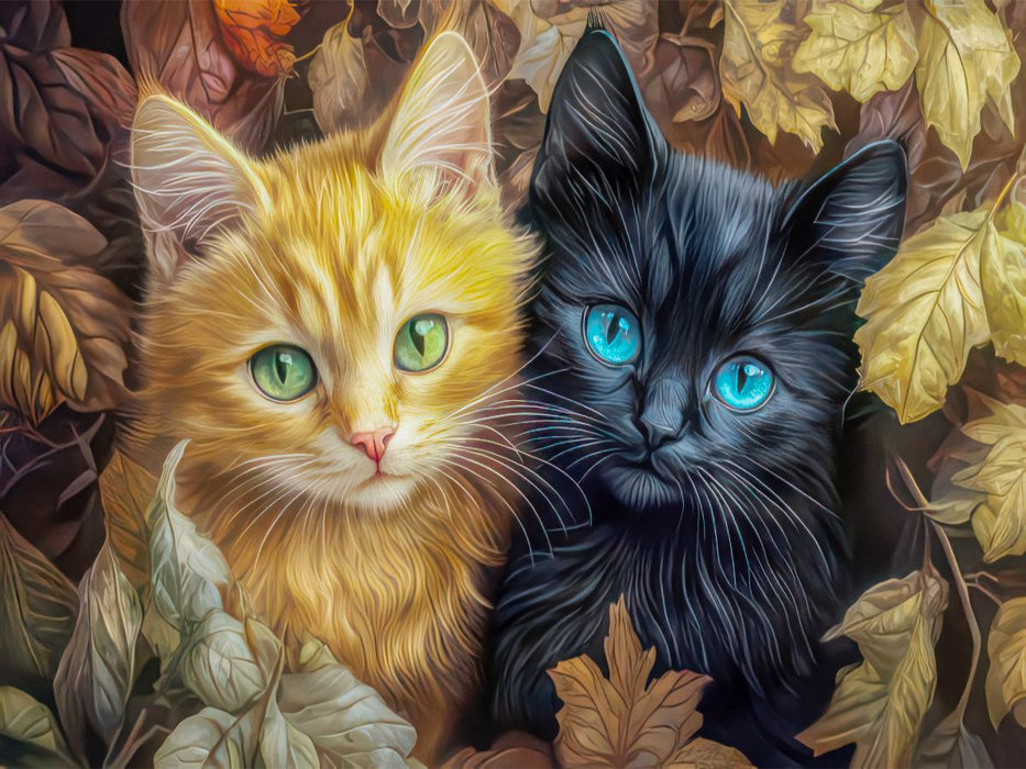 Illustrationen von Katzen - CALVENDO Foto-Puzzle'
