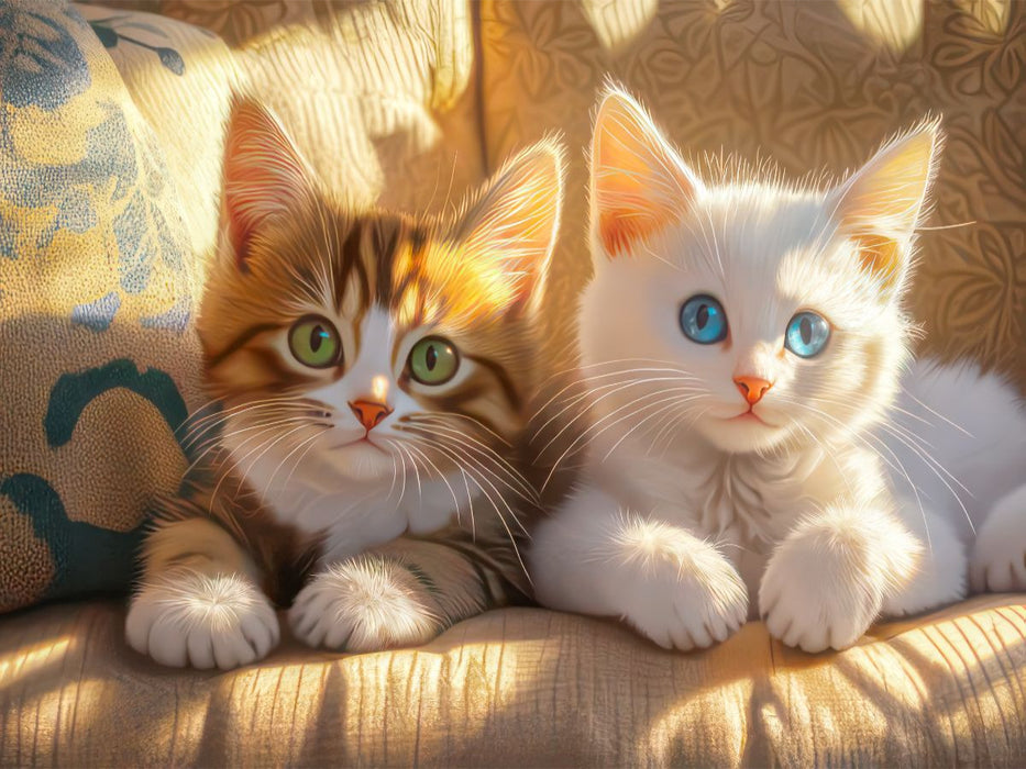 Illustrationen von Katzen - CALVENDO Foto-Puzzle'