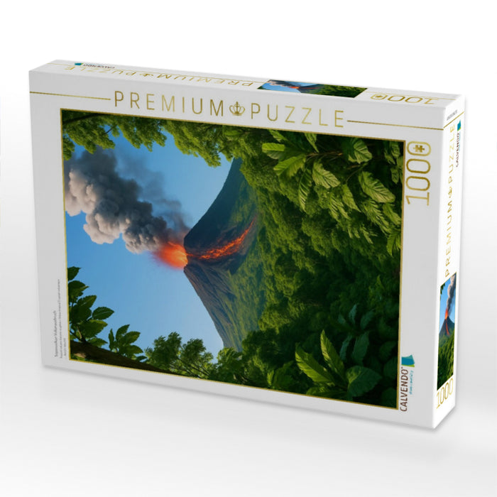 Tropenvulkan Vulkanausbruch - CALVENDO Foto-Puzzle'