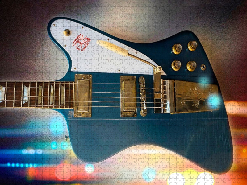 Custom E-Gitarre 1963 Firebird V Maestro - CALVENDO Foto-Puzzle'