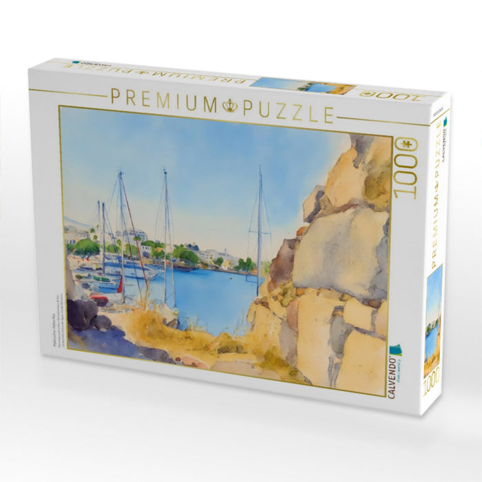 Malerischer Hafen Kos - CALVENDO Foto-Puzzle'