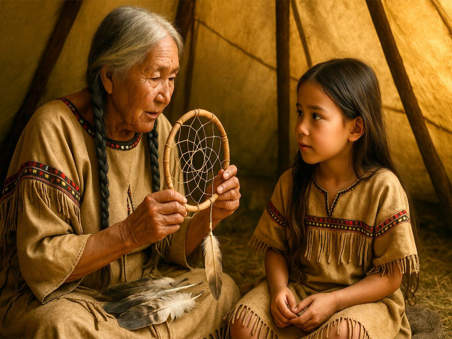 Weberin der Erinnerung - Spiritualität der Indianer - CALVENDO Foto-Puzzle'