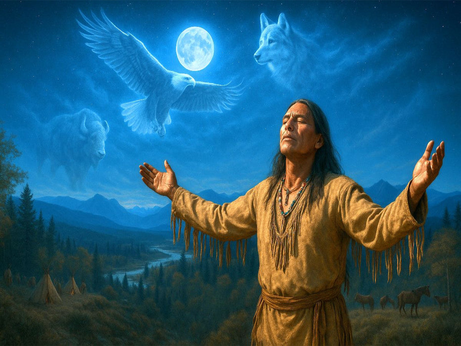 Krafttier Reise - Spiritualität der Indianer - CALVENDO Foto-Puzzle'