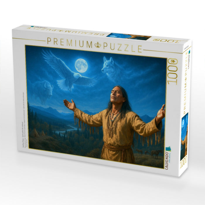 Krafttier Reise - Spiritualität der Indianer - CALVENDO Foto-Puzzle'