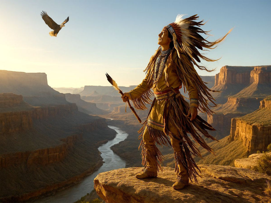 Der Ruf des Adlers - Spiritualität der Indianer - CALVENDO Foto-Puzzle'