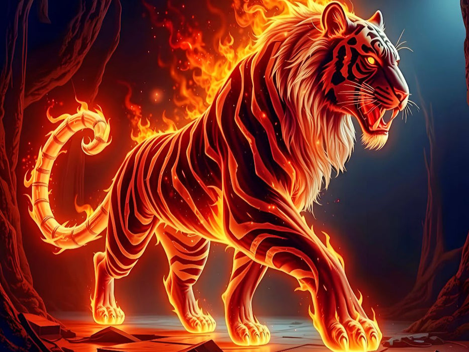 Flammenblick - CALVENDO Foto-Puzzle'