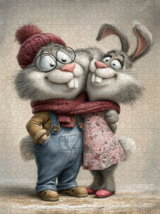 Hasen - Liebe - CALVENDO Foto-Puzzle'