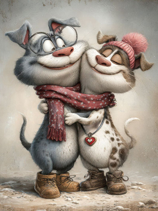 Hunde - Liebe - CALVENDO Foto-Puzzle'