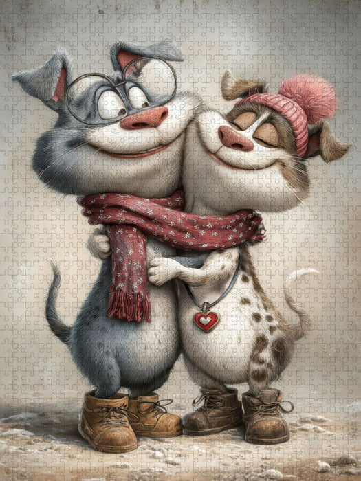 Hunde - Liebe - CALVENDO Foto-Puzzle'