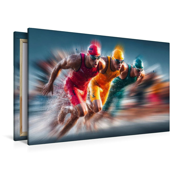 Premium Textil-Leinwand Auf zur nächsten Disziplin