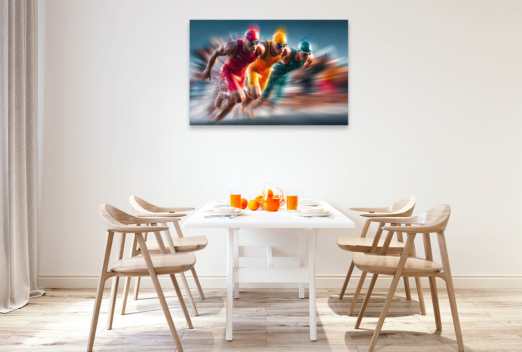 Premium Textil-Leinwand Auf zur nächsten Disziplin