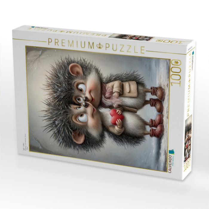 Igel - Liebe - CALVENDO Foto-Puzzle'