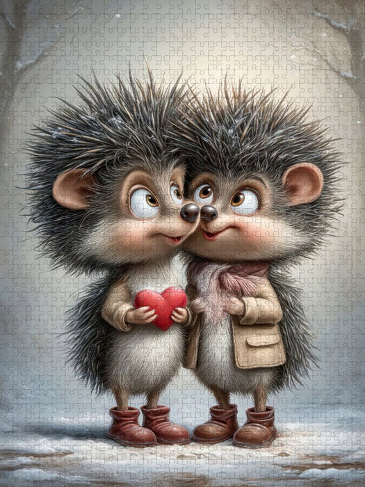 Igel - Liebe - CALVENDO Foto-Puzzle'