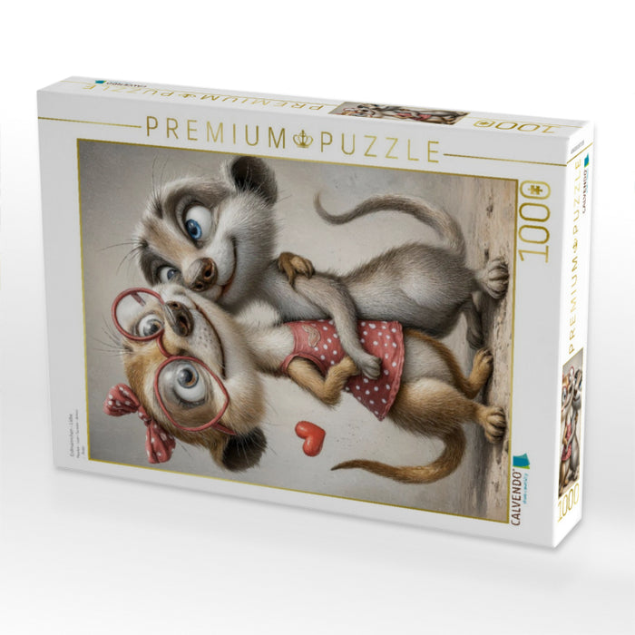 Erdmännchen - Liebe - CALVENDO Foto-Puzzle'