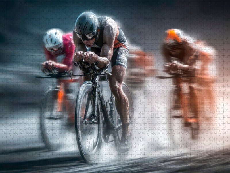 Mit jeder Faser des Körpers - weiterfahren - CALVENDO Foto-Puzzle'