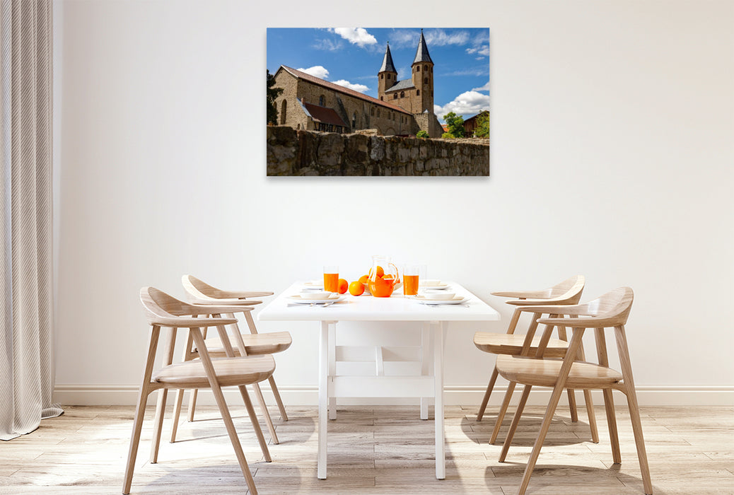 Premium Textil-Leinwand Ehemalige Harzer Benedikterkirche St. Vitus