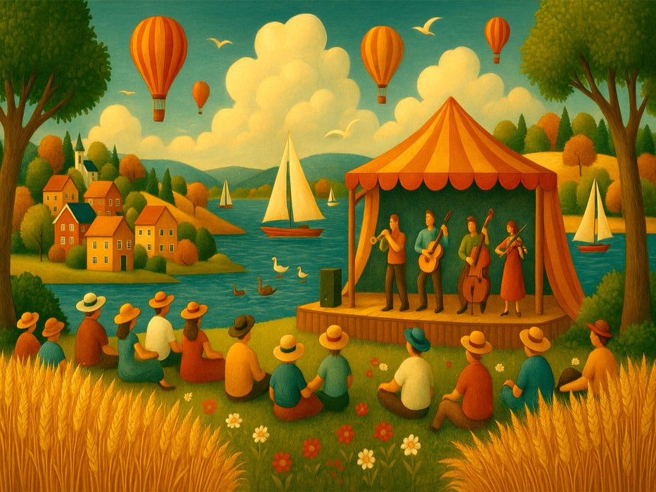 Sommerfest am Wasser - CALVENDO Foto-Puzzle'