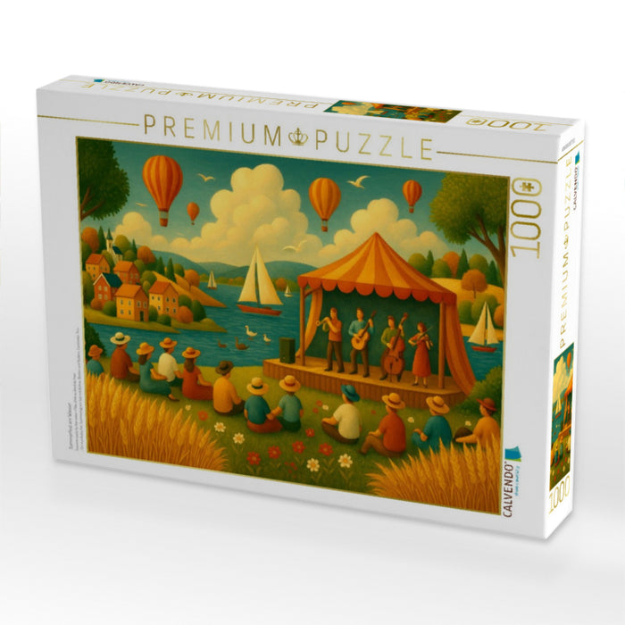 Sommerfest am Wasser - CALVENDO Foto-Puzzle'