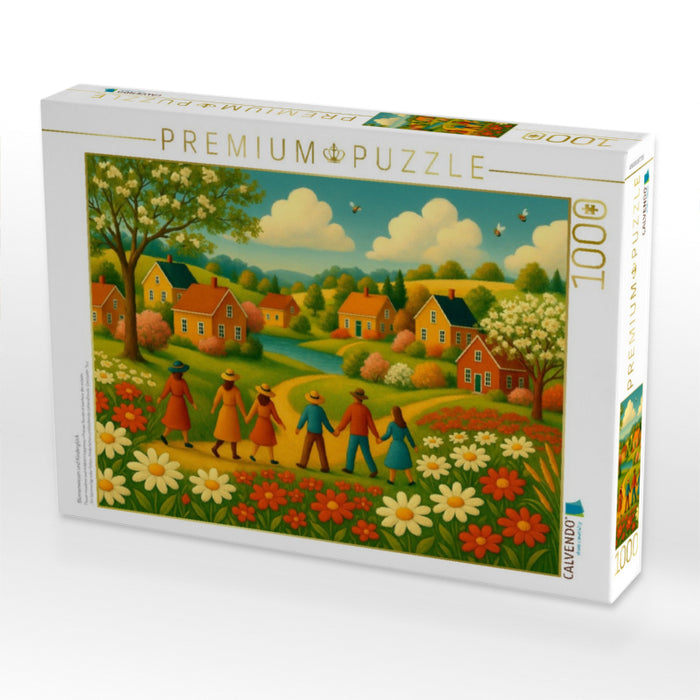 Blumenwiesen und Kinderglück - CALVENDO Foto-Puzzle'