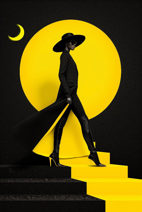 Premium Textil-Leinwand Lips Don’t Lie