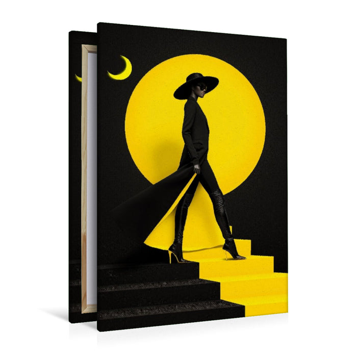 Premium Textil-Leinwand Lips Don’t Lie