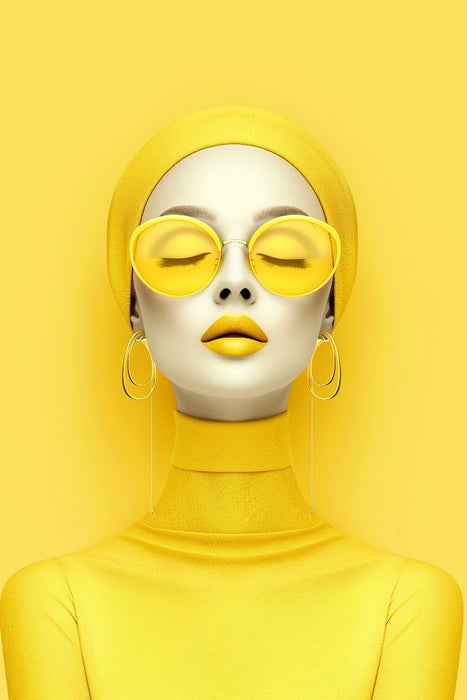 Premium Textil-Leinwand Ein Motiv aus dem Kalender Fashion im Pop-Art